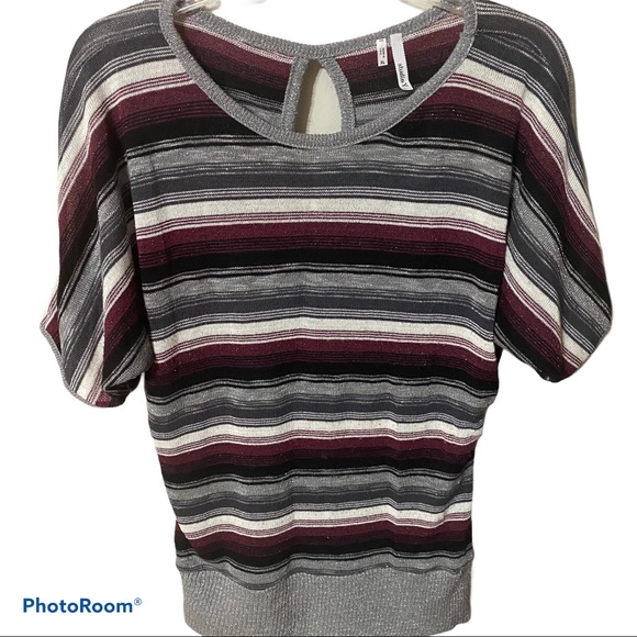 Studio Y Sweaters - Studio Y dolman sleeve striped light sweater